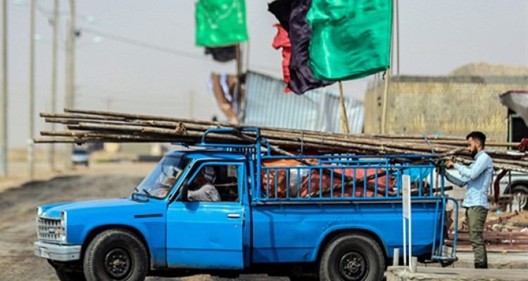 آماده سازی مواکب حسینی در مرز چذابه/تصاویر