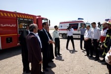 برگزاری مانور سنجش آمادگی نیرو‌های امدادی در اسلام آبادغرب/آتش نشانی نخستین امدادرسان حادثه فرضی +تصاویر