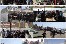 تصاویری از خدمت رسانی موکب های سپاه به  زوار اربعین در اسلام آبادغرب