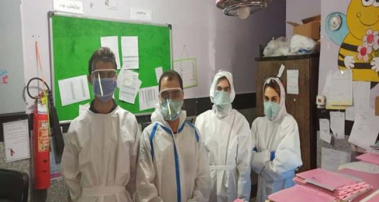 گزارش تصویری/جهادگران سلامت اسلام آبادغرب در خط مقدم مبارزه با کرونا