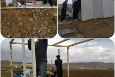 قلع بنای یک مورد مستحدثات غیرمجاز در اراضی ڪشاورزی شهرستان اسلام آبادغرب 