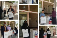 توزیع کیسه های پارچه ای در بین مردم توسط موسسات مردم نهاد اسلام آبادغرب