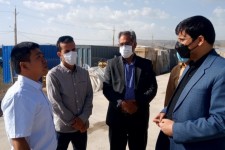 پیگیری رفع مشکلات واحد تولیدی منگنز اسلام آبادغرب توسط دادستان شهرستان+تصاویر