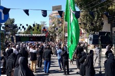 مراسم عزاداری اربعین حسینی در اسلام آبادغرب برگزار شد+فیلم و عکس