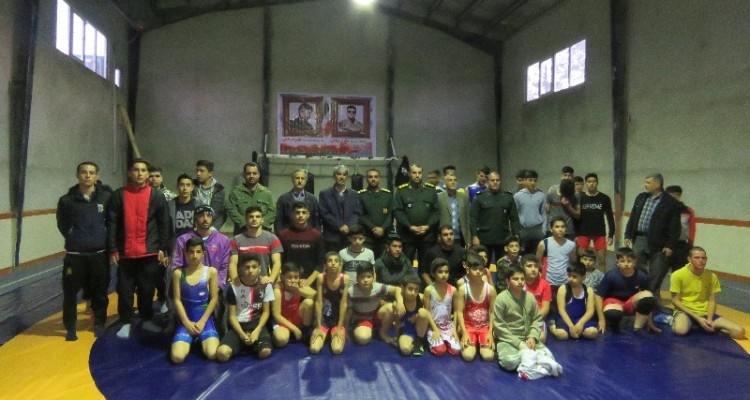 افتتاح سالن ورزشی خانه کشتی و رزمی شهدای دهستان حسن آباد در اسلام آبادغرب