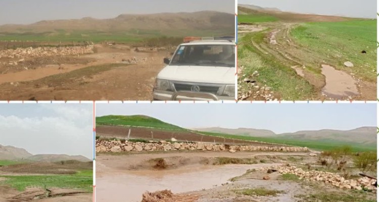 خسارت ۳۸ میلیارد تومانی سیل به مزارع و باغ‌های اسلام‌آبادغرب