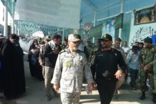 بازدید جانشین ستاد کل نیرو‌های مسلح از موکب رهپویان ولایت تیپ ۱۸۱ ارتش در مرز خسروی+تصاویر