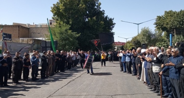 سوگواری مردم اسلام‌آبادغرب در سالروز شهادت امام رضا(ع)