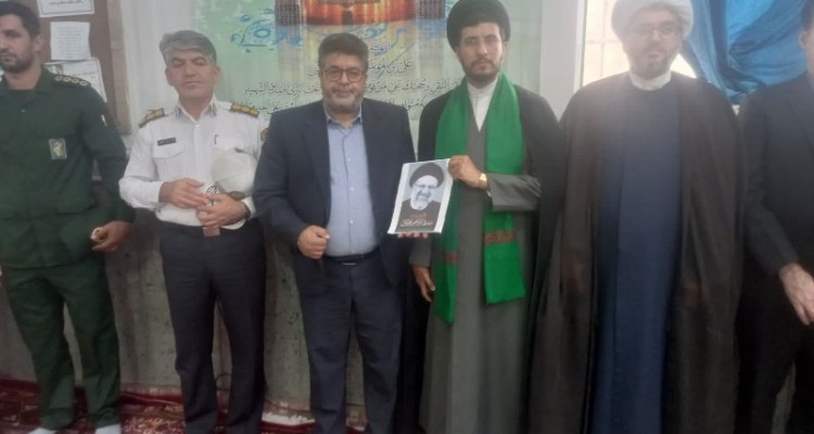 عزاداری مردم شهر حمیل در سوگ شهادت رئیس جمهور