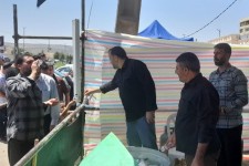 خدمت‌رسانی موکب‌های شهرستان اسلام‌آبادغرب به زائران