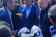 ورود جمعی از اعضای هیئت دولت به شهر طبس