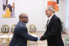 دیدار پزشکیان و دبیرکل دی۸