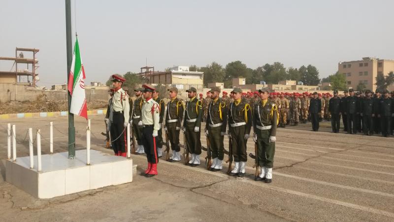 صبحگاه مشترک نیروی های مسلح اسلام آباد غرب برگزار شد