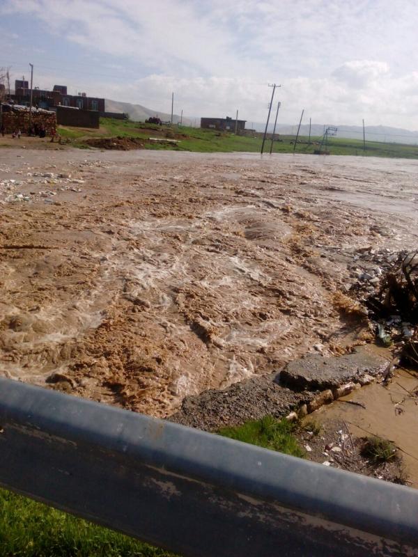 طغیان رودخانه در بخش حمیل/مسیر ارتباطی روستای گردنگاه قوچمی باز شد
