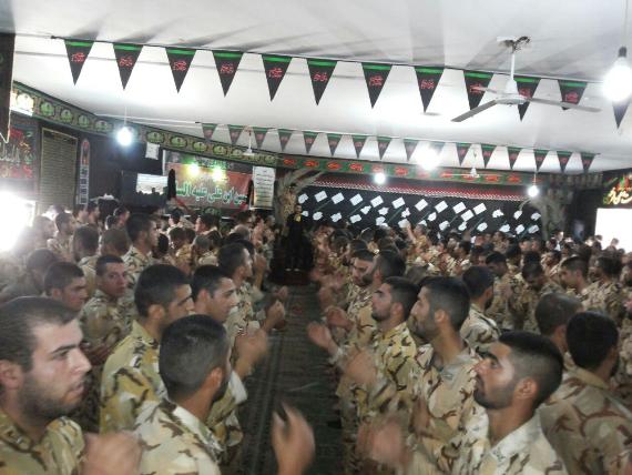 مراسم عزاداری هفتمین روز ماه محرم در حسینیه پادگان الله اکبر تیپ 181 ارتش برگزار شد مراسم عزاداری هفتمین روز ماه محرم در حسینیه پادگان الله اکبر تیپ 181 ارتش برگزار شد