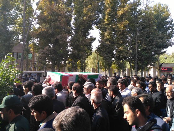 عکس/تشییع پیکر شهید مهندس مصیب قنبری
