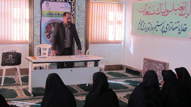 برگزاری کلاس آموزشی پیشگیری از دیابت جهت مددجویان کمیته امداد اسلام آبادغرب