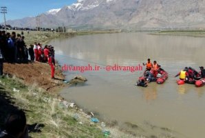 جسد صمد حسینی جوان غرق شده در رودخانه گاماسیاب پیدا شد