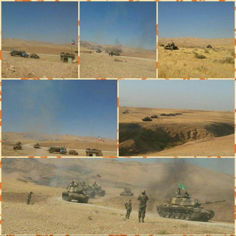 تصاویری از رزمایش بزرگ حیدر کرار توسط تیپ 181 زرهی اسلام آباد غرب