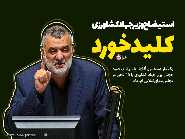 استیضاح وزیر جهاد کشاورزی با 15 محور کلید خورد/از سیاسی کاری در انتصابات و خستگی وزیر تا عدم توجه به جوانگرایی و نارضایتی شدید کشاورزان استیضاح وزیر جهاد کشاورزی با 15 محور کلید خورد/از سیاسی کاری در انتصابات و خستگی وزیر تا عدم توجه به جوانگرایی و نارضایتی شدید کشاورزان