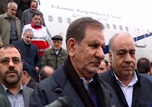 بازدید جهانگیری از مناطق زلزله زده کرمانشاه + فیلم 