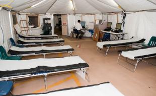 راه اندازی بیمارستان صحرایی در تازه آباد