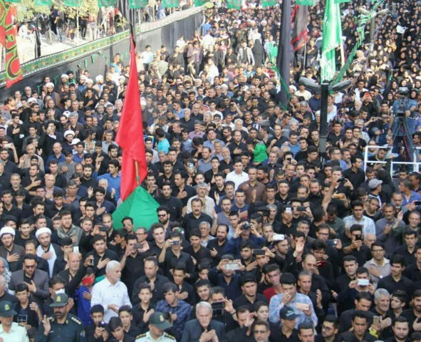 اجتماع عظیم عزاداران حسینی(ع) در اسلام آبادغرب+تصاویر