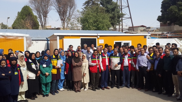 برگزاری مانور آمادگی بحران در بیمارستان اسلام آبادغرب+تصاویر