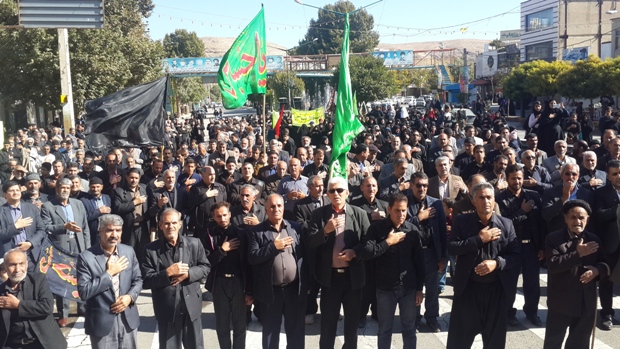 عزاداری اربعین حسینی در اسلام آبادغرب+تصاویر