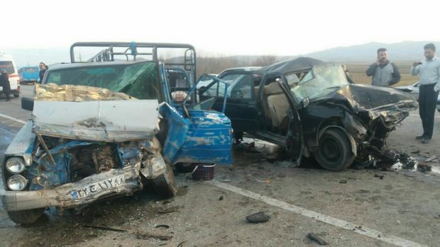 ۷ کشته و زخمی بر اثر تصادف در محور حمیل-اسلام آبادغرب