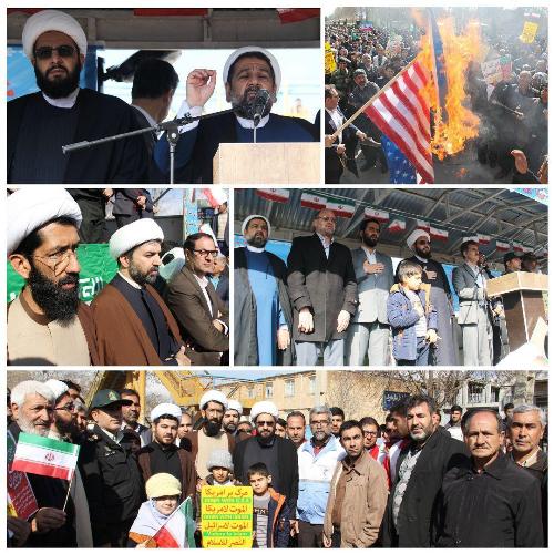 راهپیمایی باشکوه مردم اسلام آبادغرب در یوم الله 22 بهمن+تصاویر