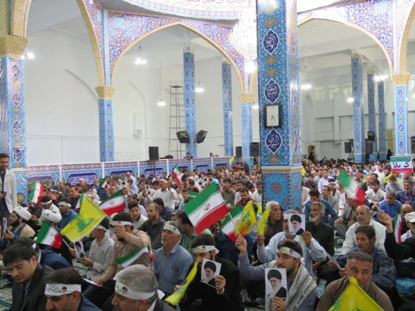 اجتماع بزرگ انقلابیون شهر شهیدان مرصاد+تصاویر