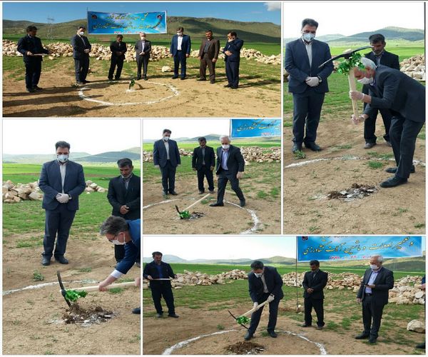 کلنگ زنی کارگاه تولید و تعمیر ادوات و ماشین آلات کشاورزی در بخش حمیل شهرستان اسلام آبادغرب