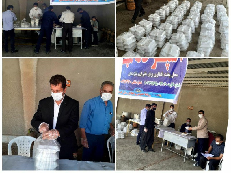 توزیع بیش از 2000 پرس غذای گرم در بین مددجویان روستاهای دهستان منصوری