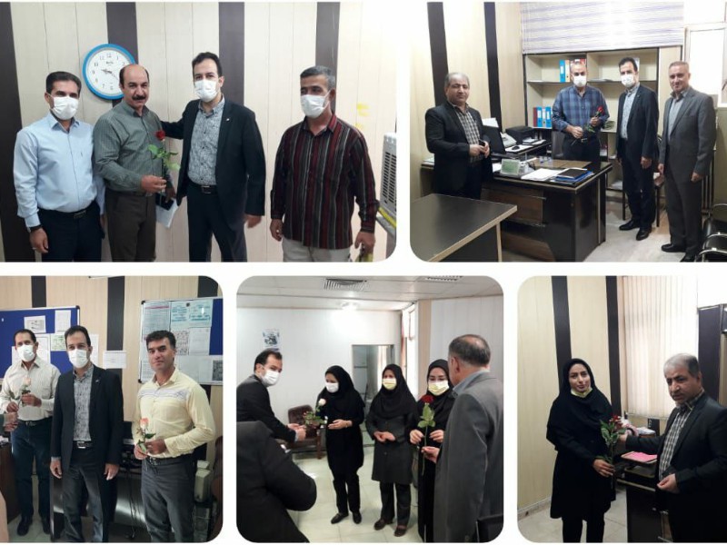 تجلیل از کارکنان شبکه بهداشت ودرمان اسلام آبادغرب