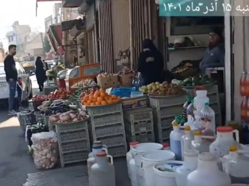 فیلم| بازار گرم کسبه اسلام آبادغرب در یک روز سرد پاییزی