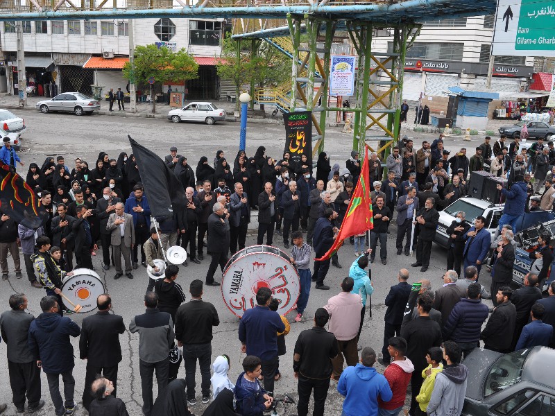 مراسم عزاداری شهادت امام علی(ع) در اسلام‌آبادغرب برگزار شد+تصاویر