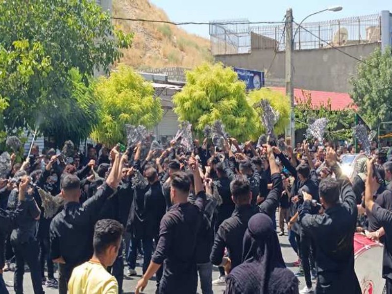 عزاداری تاسوعای حسینی در اسلام آبادغرب+تصاویر