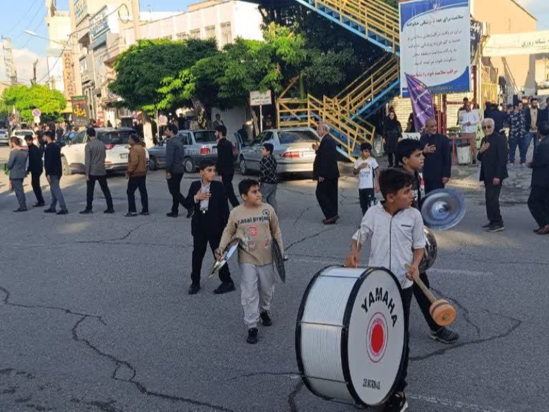 مراسم عزاداری شهادت امام‌جعفر صادق (ع) در شهر اسلام آبادغرب