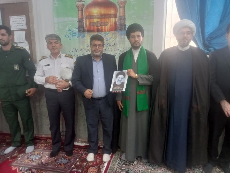 عزاداری مردم شهر حمیل در سوگ شهادت رئیس جمهور