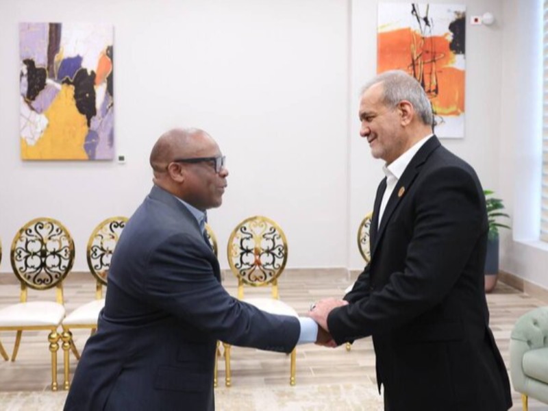 دیدار پزشکیان و دبیرکل دی۸