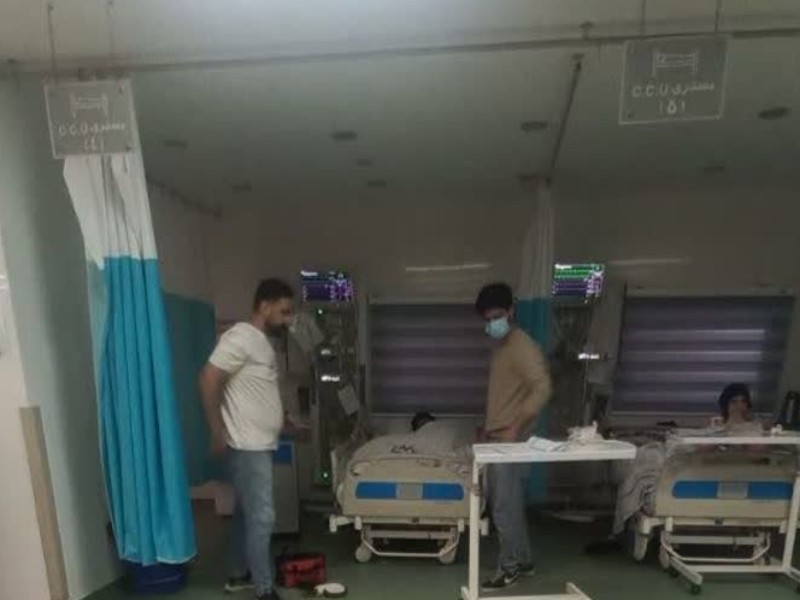 انجام عملیات تعمیر و نگهداری تخت‌ های بستری بیمارستان امام خمینی (ره) اسلام‌آبادغرب